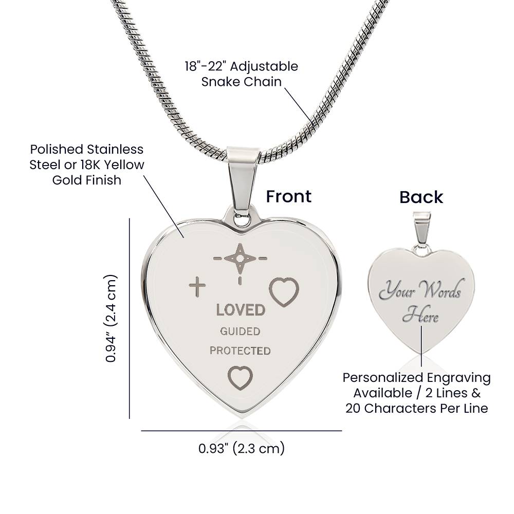 To My Mum — Guided Heart Necklace