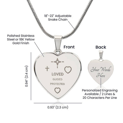 To My Mum — Guided Heart Necklace