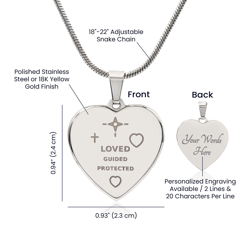 Guided Heart Necklace — To My Daughter